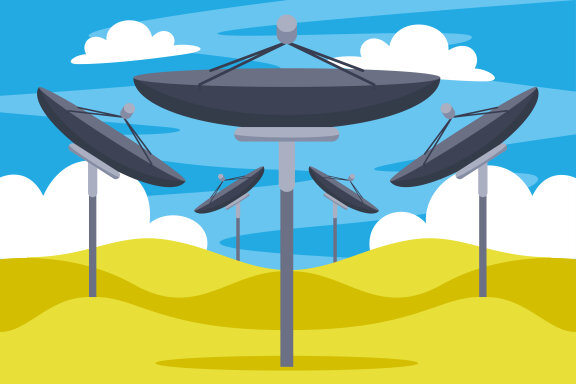 Telecommunication Vector Illustration