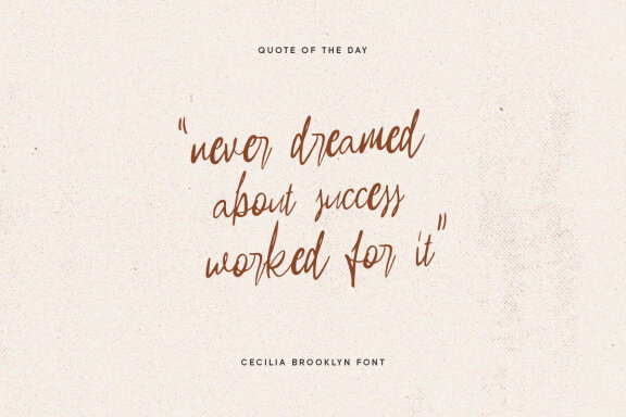 Cecilia Brooklyn - Handdrawn Script