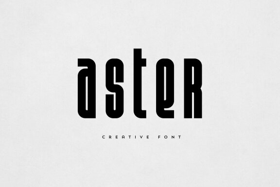 Aster creative font