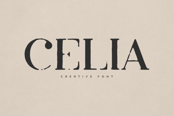 Celia creative font