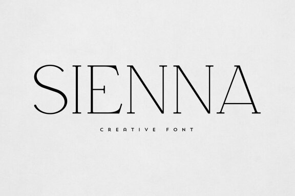 Sienna creative font