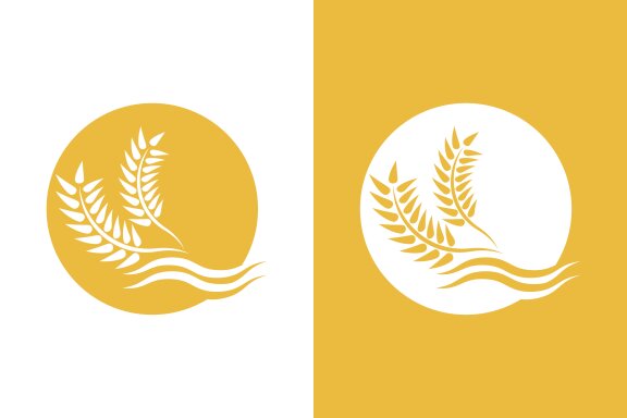 Wheat logo vector icon illustration design