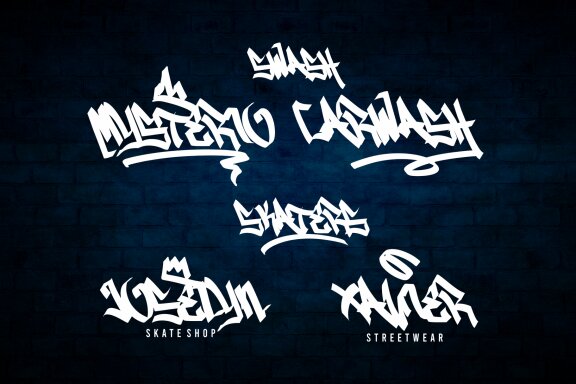 Helvair - Realistic Monoline Graffiti Font