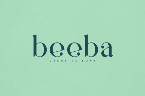 Beeba creative font
