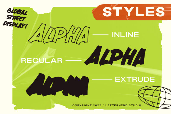 Global Street - Bold Display Font