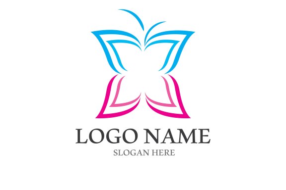 Butterfly logo icon vector design illustration