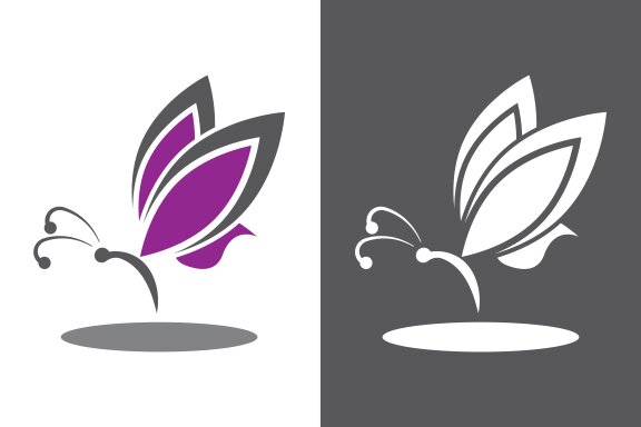 Butterfly logo icon vector design illustration