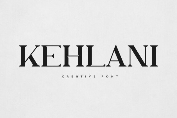 Kehlani creative font