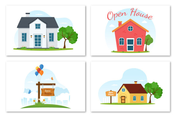 13 Open House Design Illustration