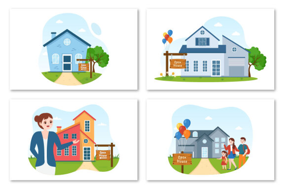 13 Open House Design Illustration
