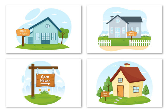 13 Open House Design Illustration