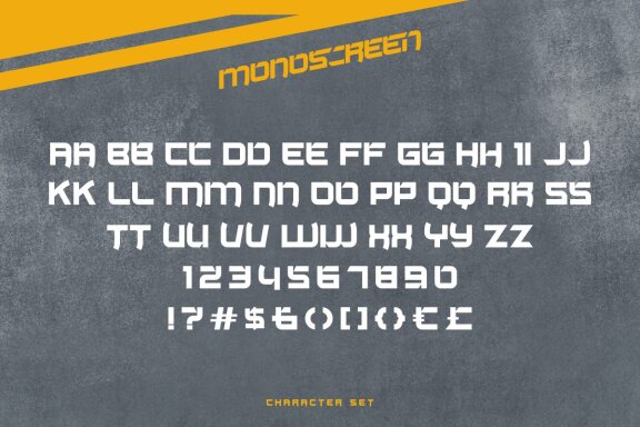 Monoscreen Modern Font