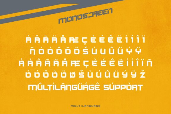 Monoscreen Modern Font