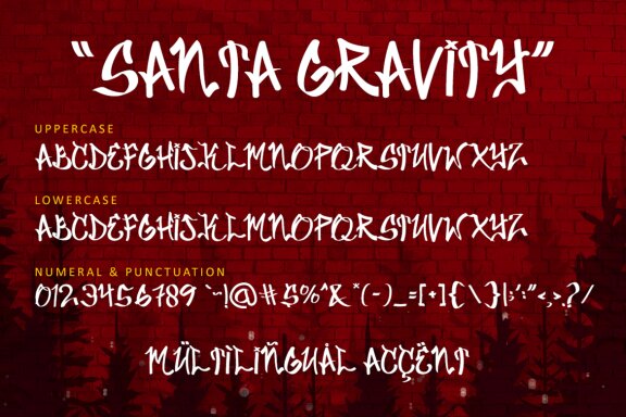 Santa Gravity - Display Font