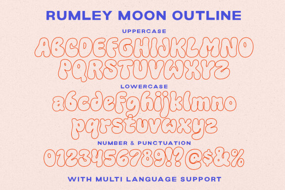 Rumley Moon -Groovy Hipster Font