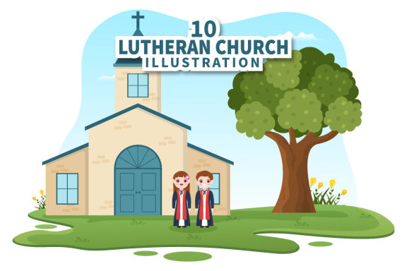10 Lutheran Church and Pastor Illustration