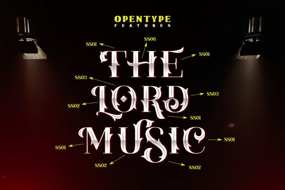 The Lord Music / Decorative font