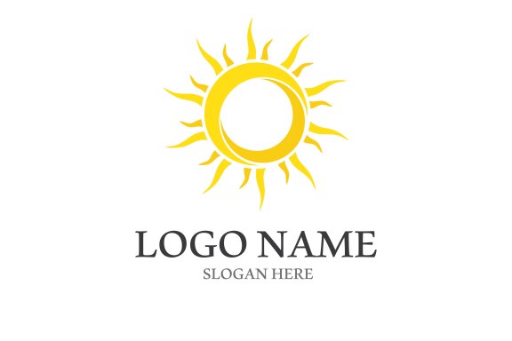 Sun vector illustration icon logo template design