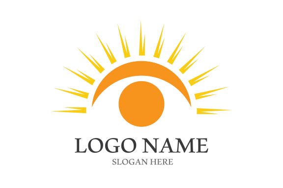 Sun vector illustration icon logo template design