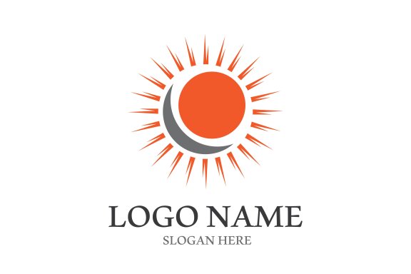 Sun vector illustration icon logo template design