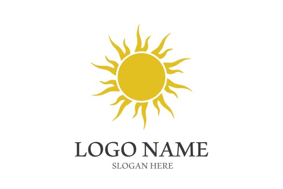 Sun vector illustration icon logo template design