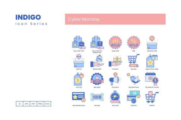 70 Cyber Monday Icons | Indigo