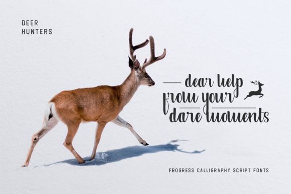 Frogress Calligraphy Script