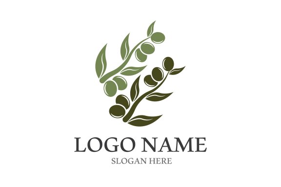 Olive icon vector oil illustration design template