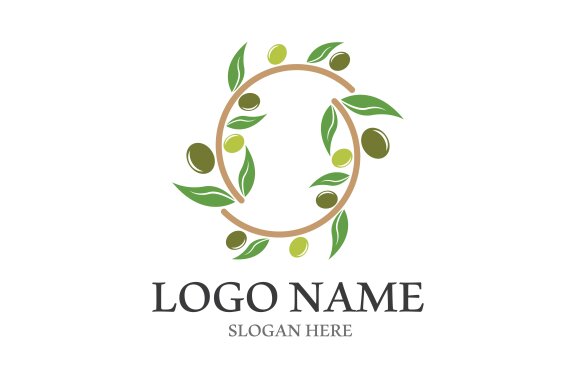 Olive icon vector oil illustration design template