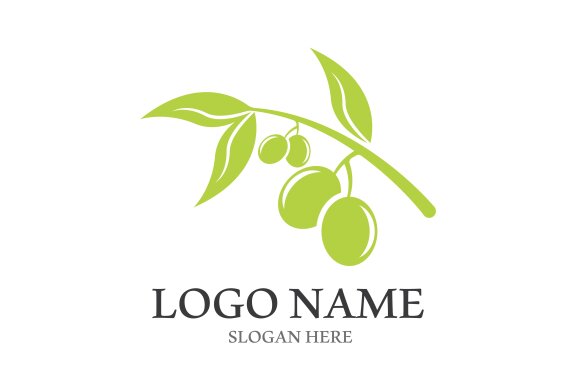 Olive icon vector oil illustration design template
