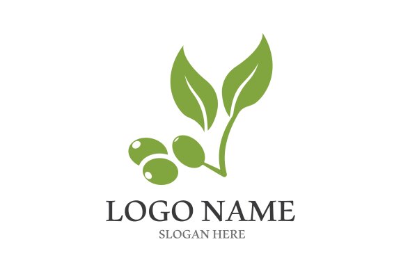 Olive icon vector oil illustration design template