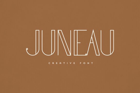 Juneau creative font