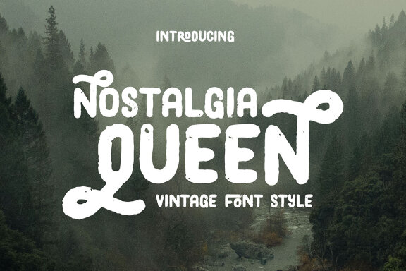 Nostalgia Queen Vintage Font