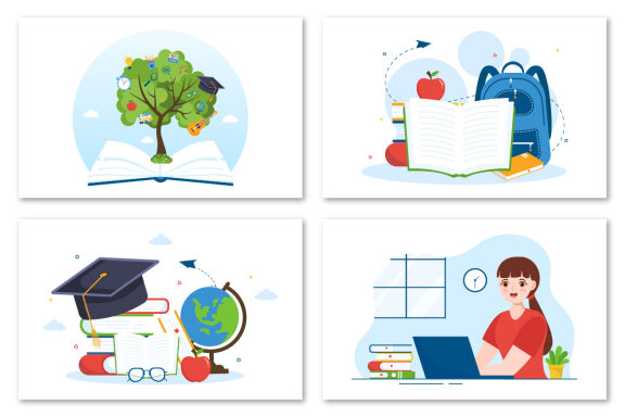 11 Education and knowledge Books Illustration
