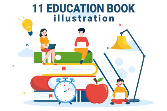 11 Education and knowledge Books Illustration
