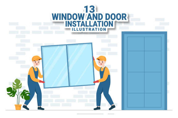 13 Window and Door Installation Service Illustration