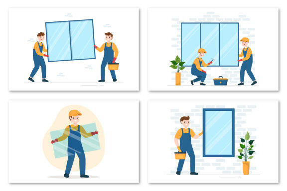 13 Window and Door Installation Service Illustration