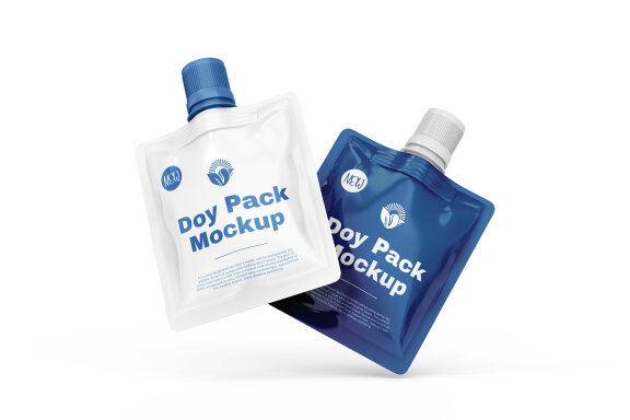 Doy Pack PSD Pouch Packaging Mockup