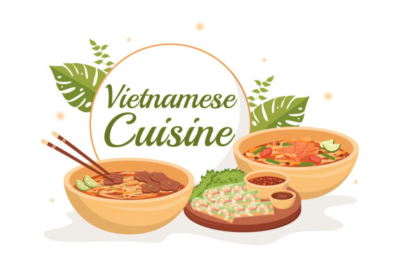 11 Vietnamese Food Restaurant Illustration