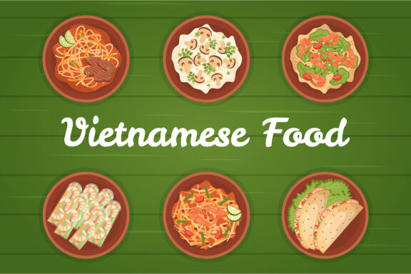 11 Vietnamese Food Restaurant Illustration