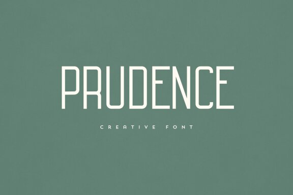 Prudence creative font