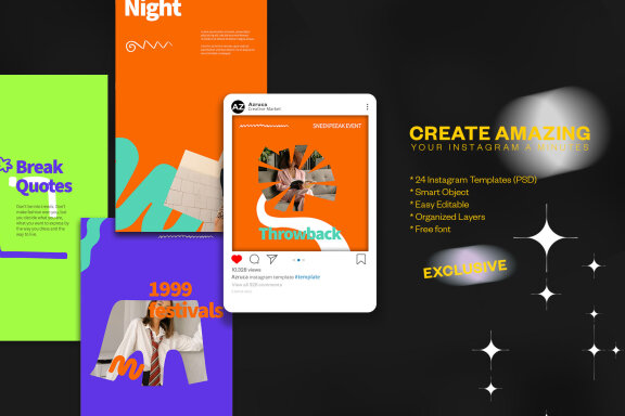 Sim90s Design Instagram | PSD