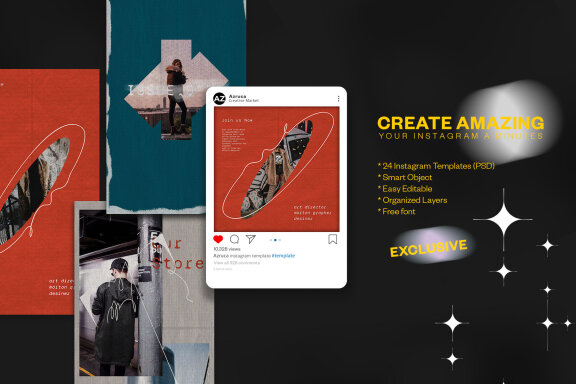 Bnxurban Instagram Template | PSD