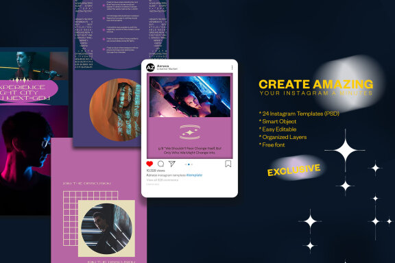 Bnxurban3 Instagram FREE Templates | PSD