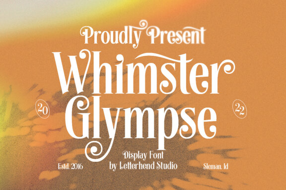 Whimster Glimpse - Display Font