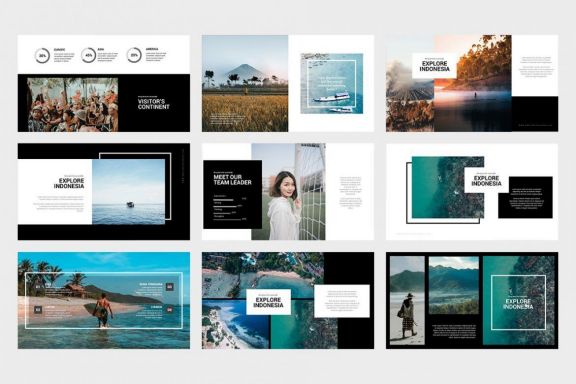 Explore Indonesia Powerpoint Template