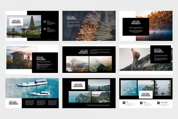 Explore Indonesia Powerpoint Template