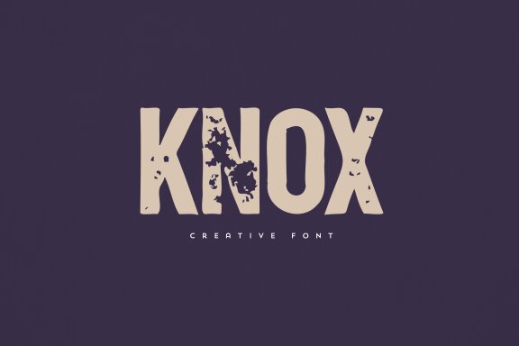 Knox creative font