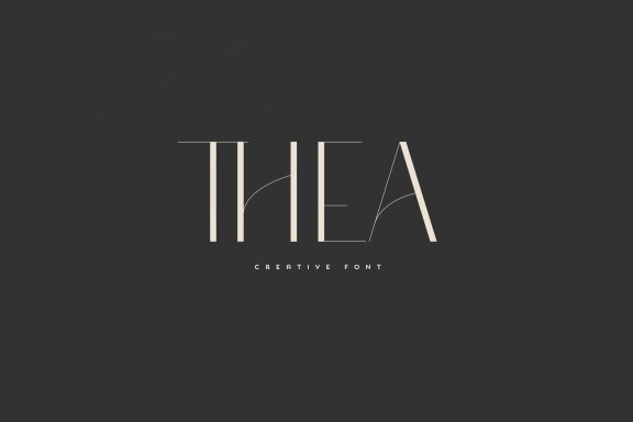 Thea creative font
