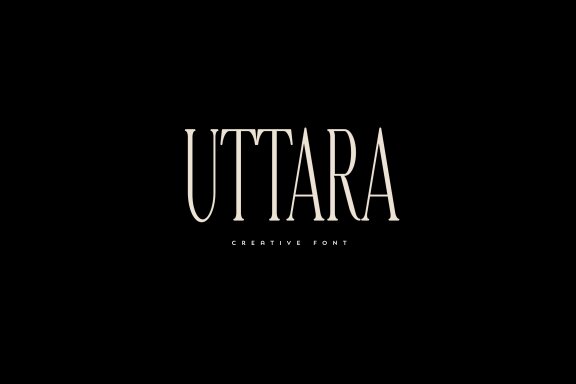 Uttara creative font